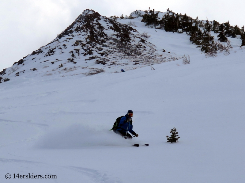 Sean Crossen backcountry skiing in Crested Butte.