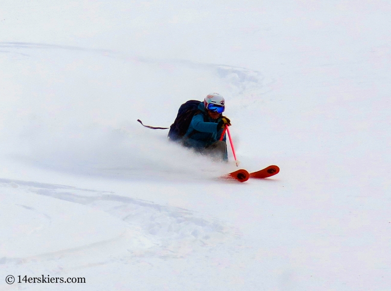 Alex Riedman backcountry skiing in Crested Butte.