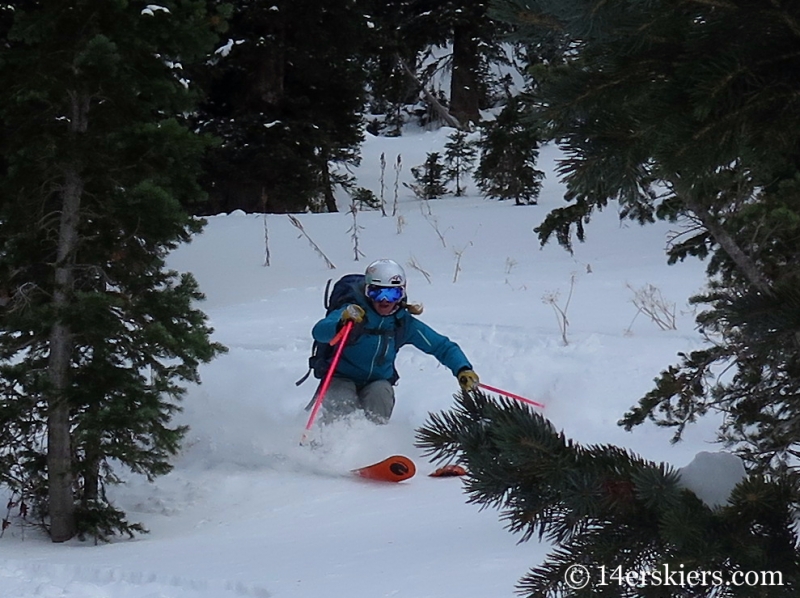 Alex Riedman backcountry skiing in Crested Butte.