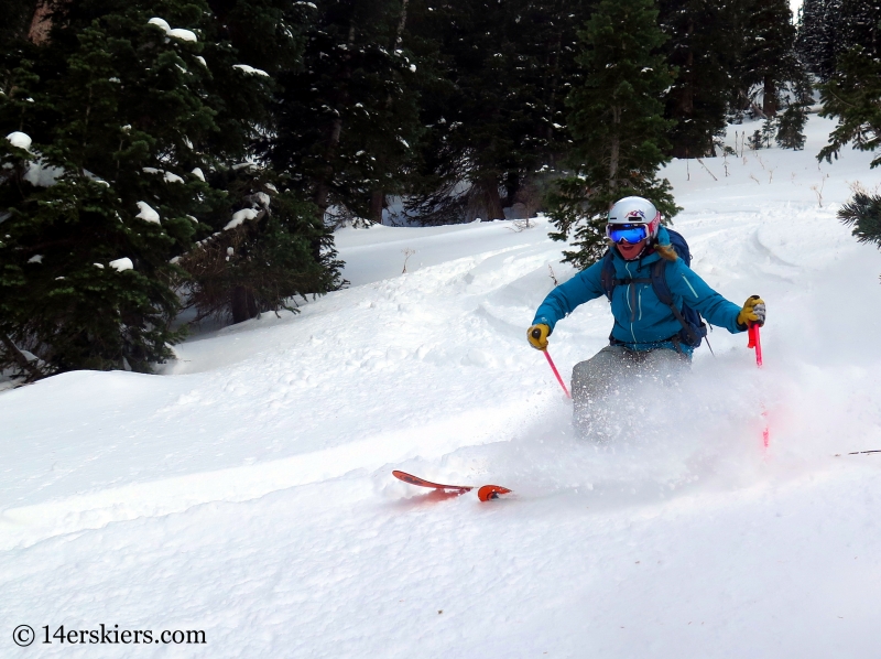 Alex Riedman backcountry skiing in Crested Butte.