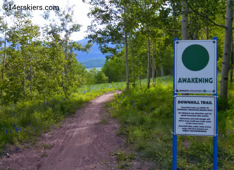 Awakening trail sign