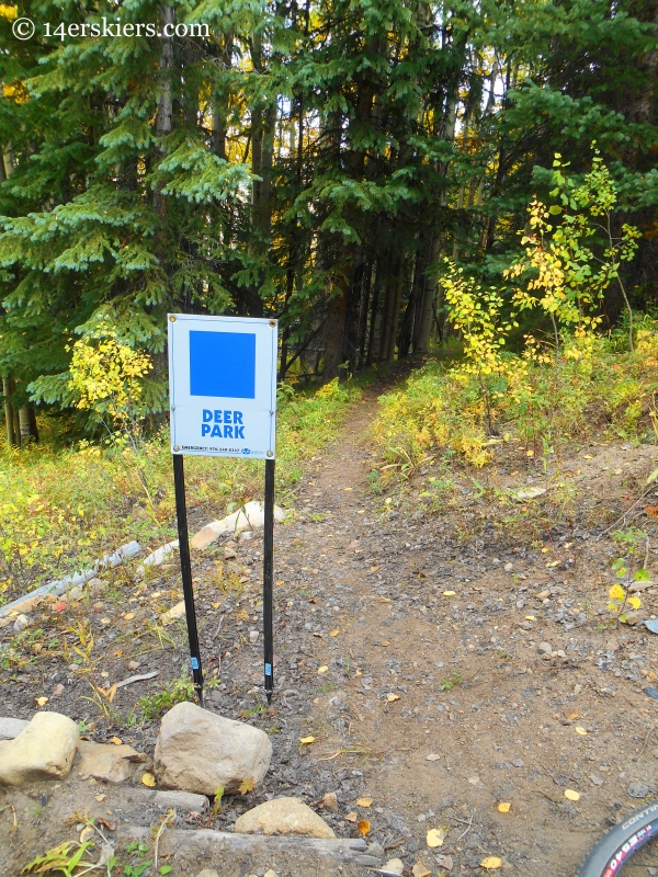 Deer Park trail at Crested Butte Mountain Resort