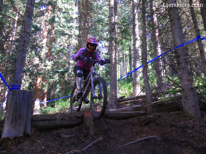 Mountain biking Captain Jack's trail at Crested Butte Mountain Resort