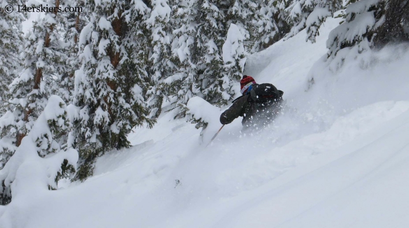 Josh Macek backcountry skiing in Crested Butte. 