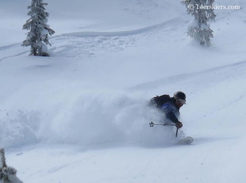 Mike backcountry skiing in Crested Butte. 