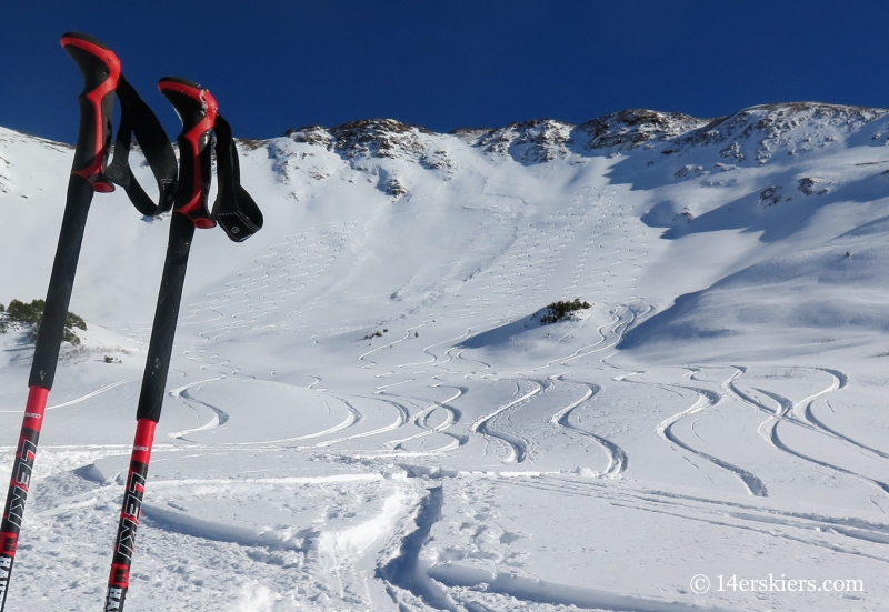 Baldy bowl, Crested Butte backcountry skiing