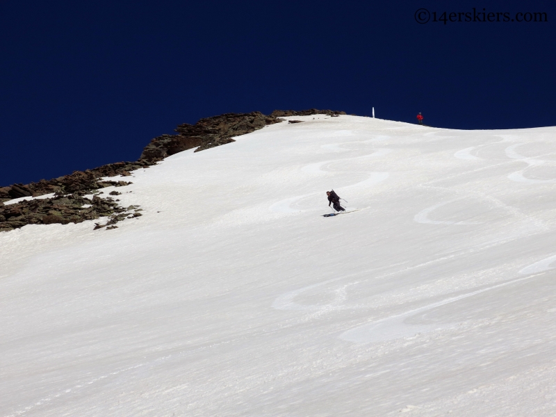 Josh Macak skiing South Lookout