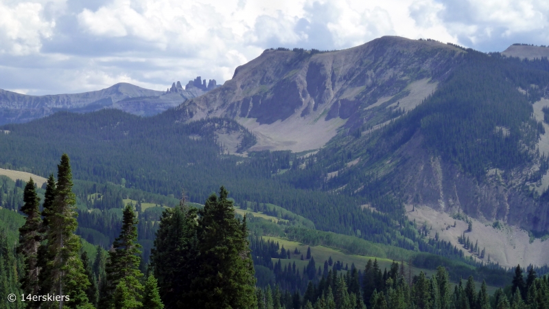 Hiking Cliff Creek trail to Beckwith Pass near Crested Butte, CO.