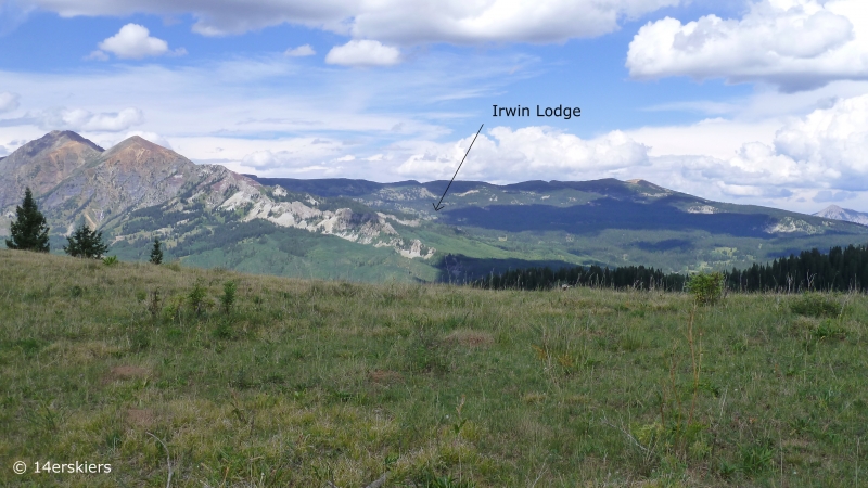 Hiking Cliff Creek trail to Beckwith Pass near Crested Butte, CO.