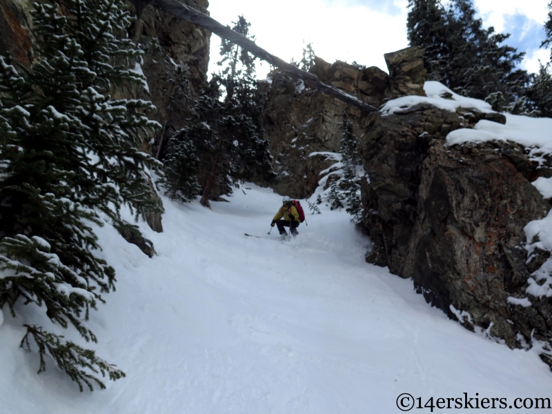 Frank Konsella skiing the Coin Slot