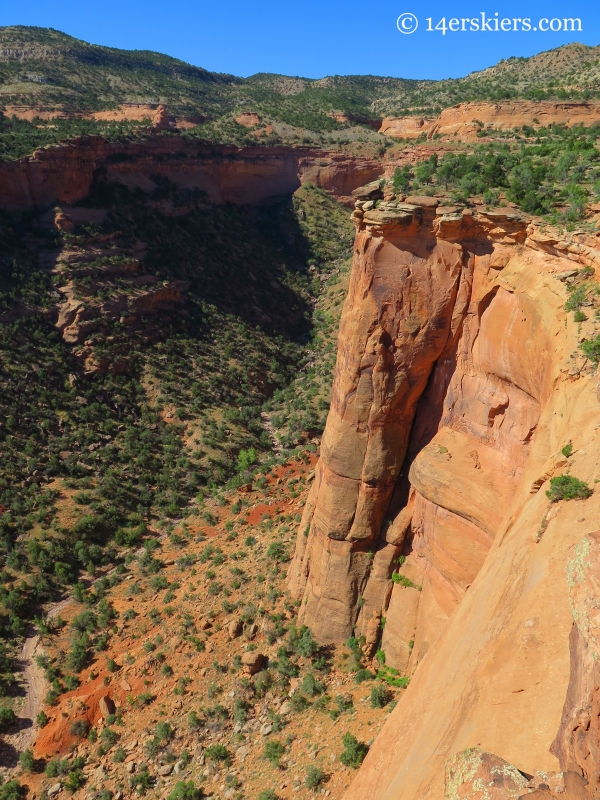 canyon near visitors center in the Colorado National Monument.