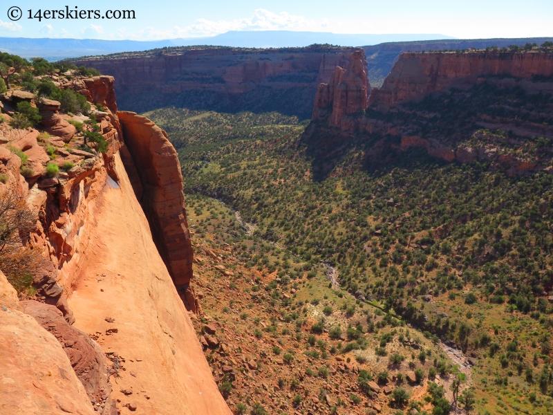 Looking down the canyon from the Visitor's Center overlook in the Colorado National Monument.