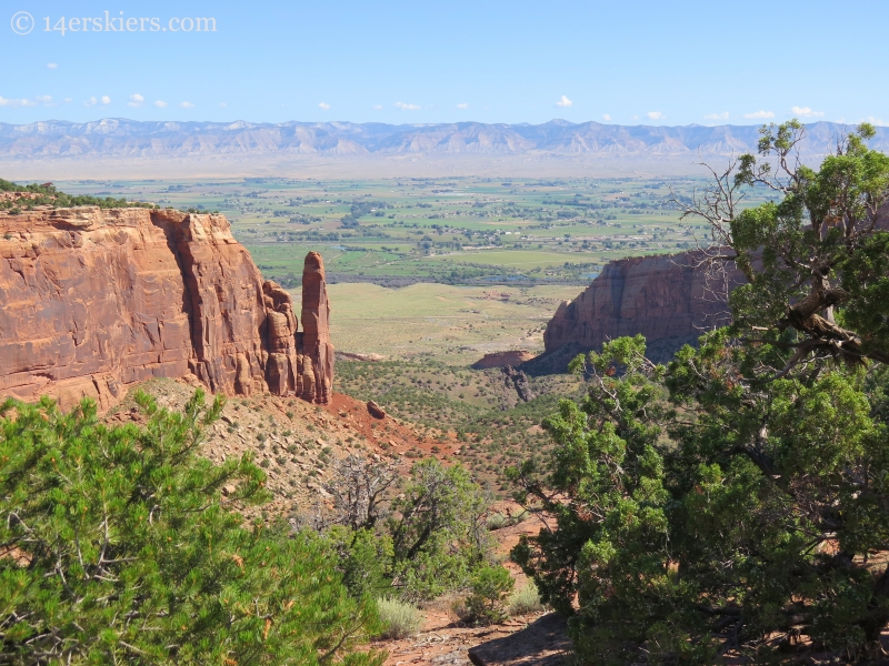 Looking down Wedding Canyon toward Fruita from Otto's Trail in the Colorado National Monument.