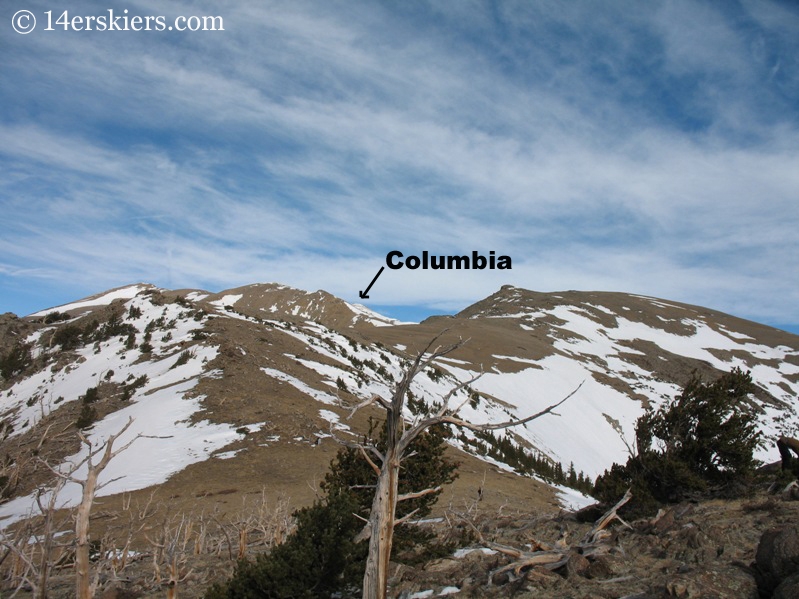 Mount Columbia in the distance. 