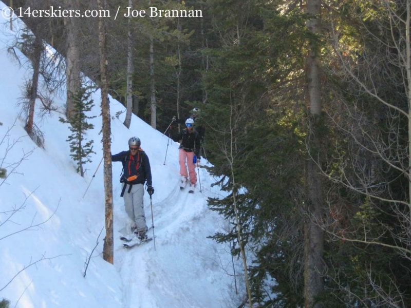 skiing out of Mount Columbia.  