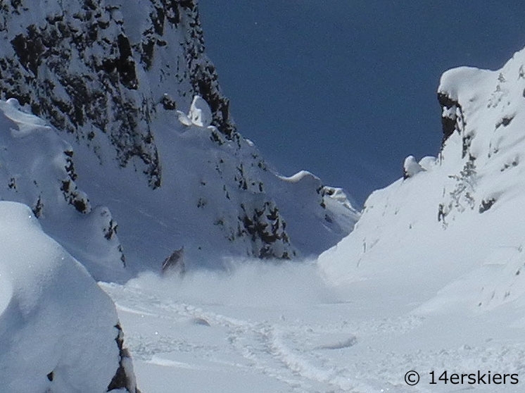 Backcountry skiing near Cooke City