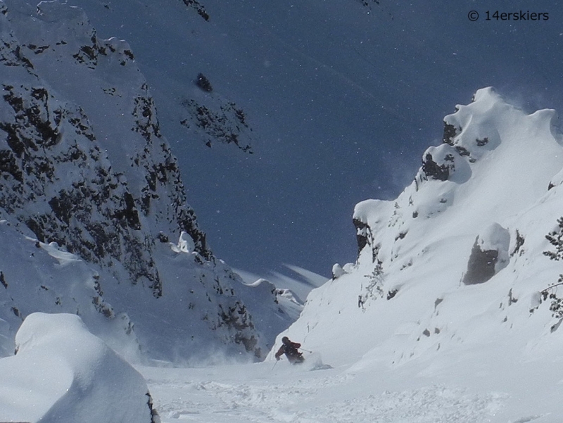 Backcountry skiing near Cooke City