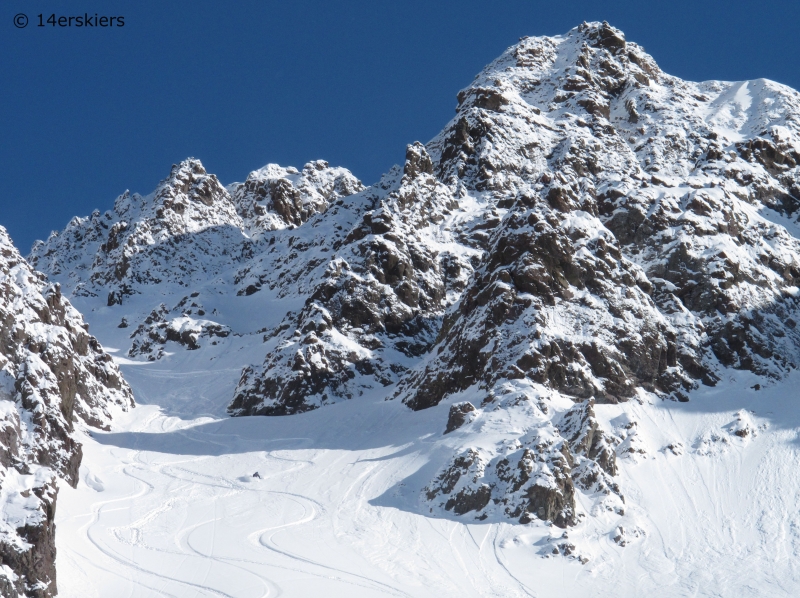 Backcountry skiing near Cooke City