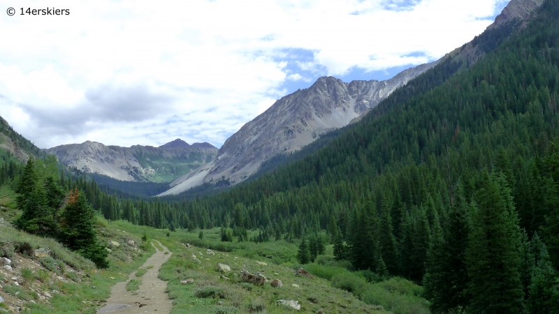 Hike to Copper Lake by East Maroon Pass, near Crested Butte