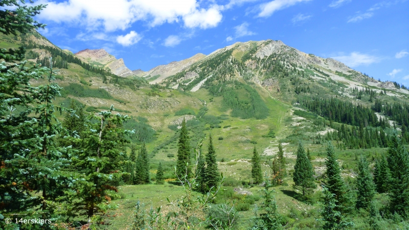 Hike to Copper Lake by East Maroon Pass, near Crested Butte