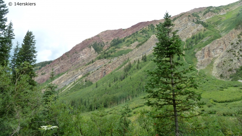 Hike to Copper Lake by East Maroon Pass, near Crested Butte