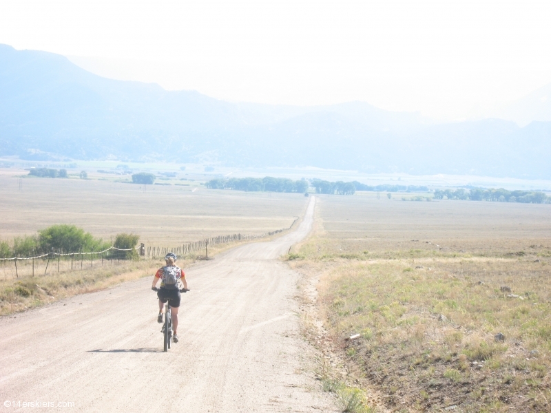 Mountain biking Mount Princeton section of Colorado Trail