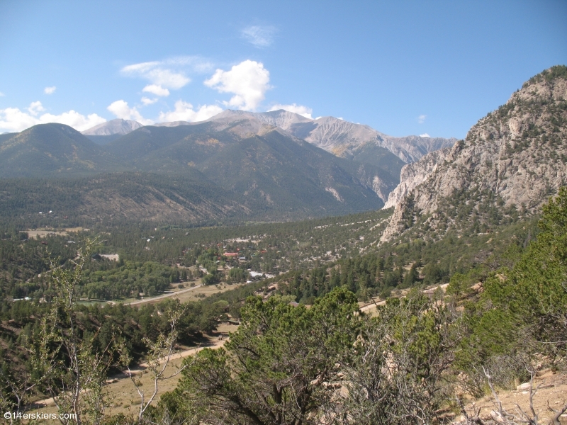 Mountain biking Mount Princeton section of Colorado Trail