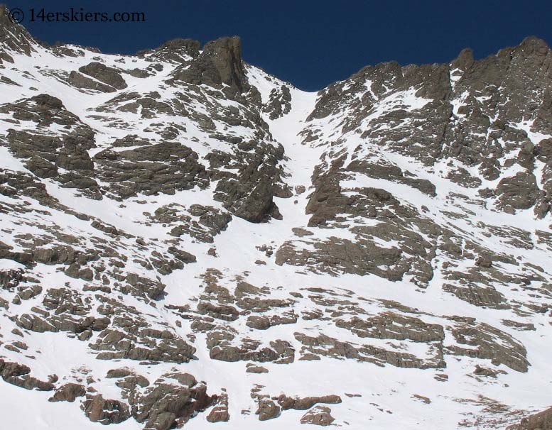 South couloir of Crestone Peak