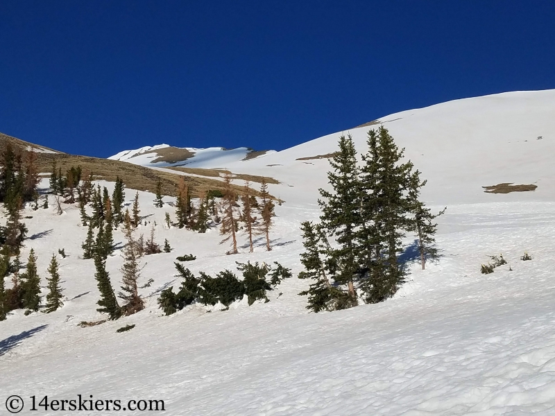 Backcountry skiing Cronin Peak