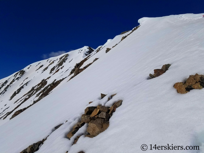 Backcountry skiing Cronin Peak