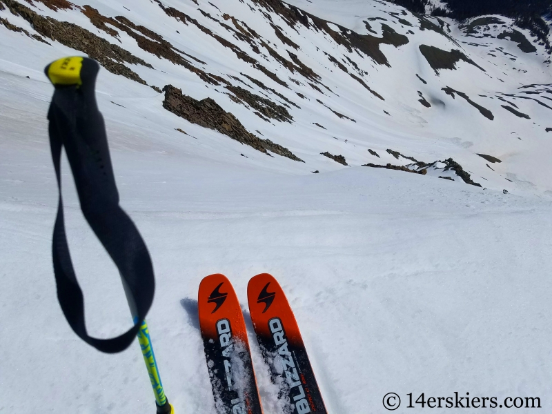 Backcountry skiing Cronin Peak