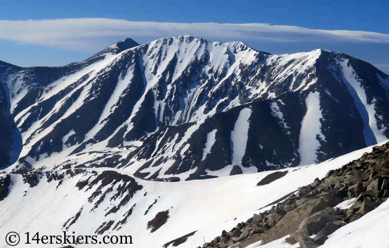 Tabeguache Peak seen from Cronin Peak.