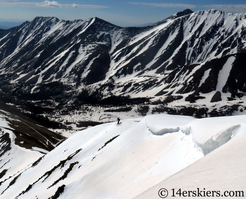 Backcountry skiing Cronin Peak