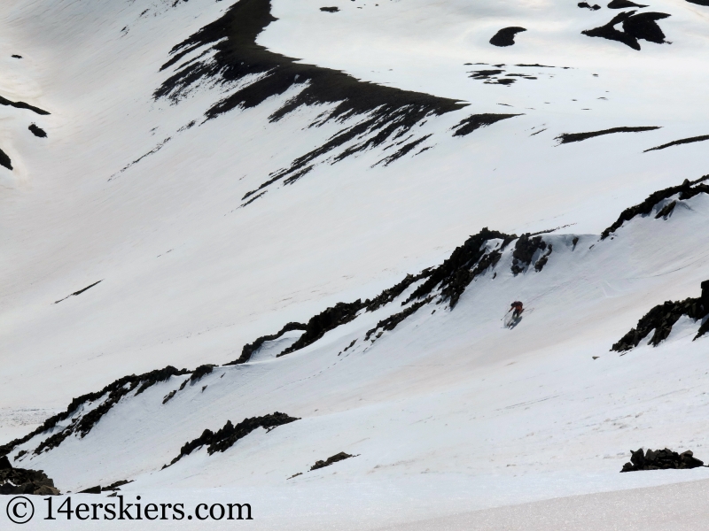 Backcountry skiing Cronin Peak