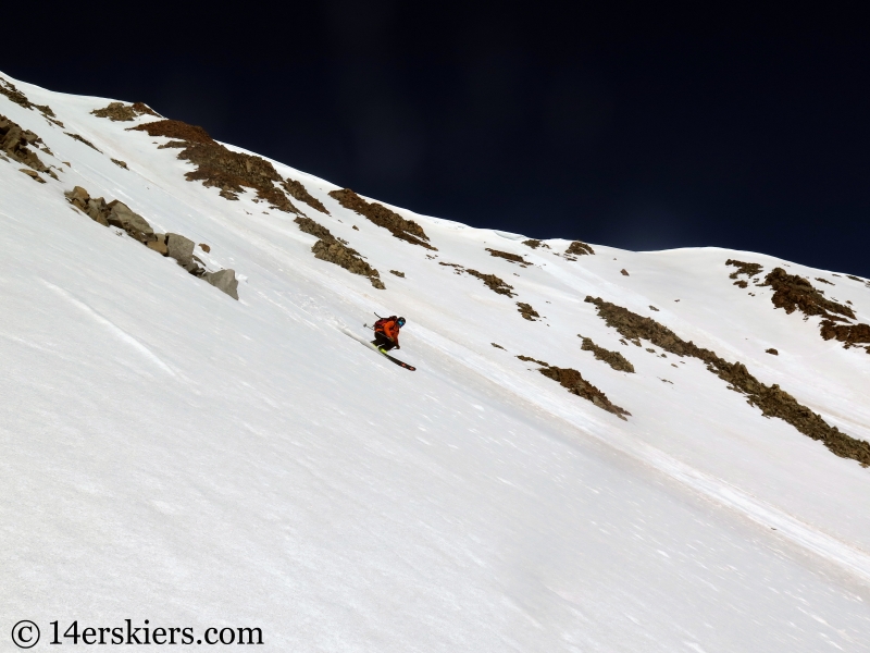 Backcountry skiing Cronin Peak