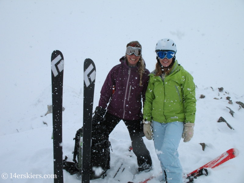 Brittany Walker Konsella and Christy Sauer Mahon on summit of Culebra Peak.
