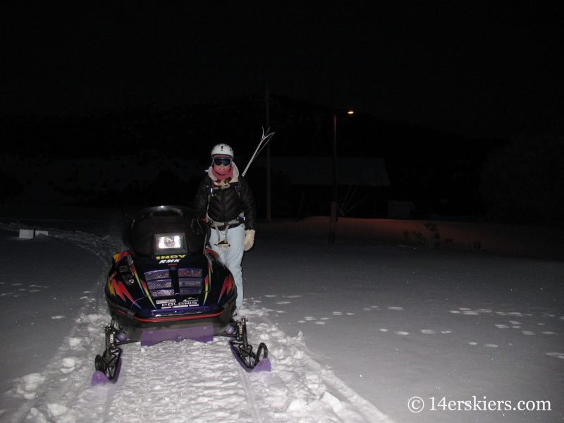 Beginning of the day to ski Culebra Peak.