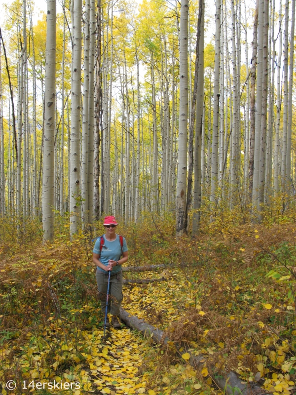 Dark Canyon hike in fall near Crested Butte, CO