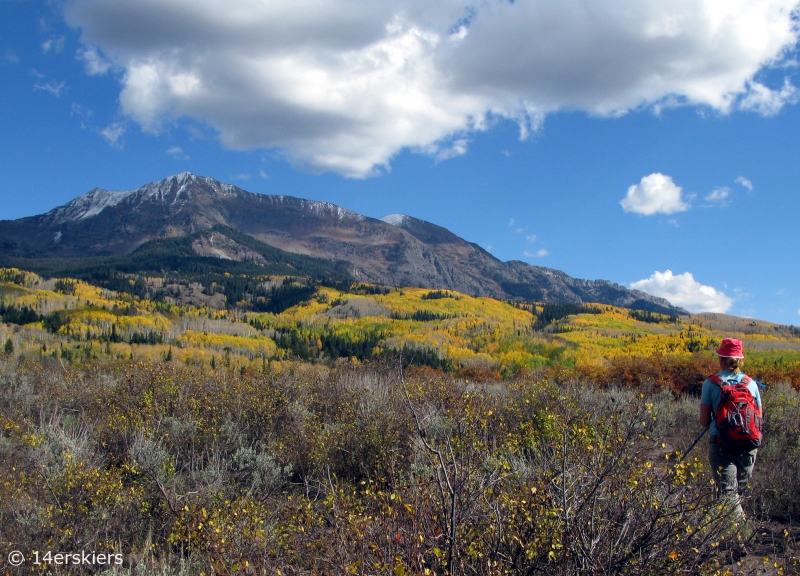 Dark Canyon hike in fall near Crested Butte, CO