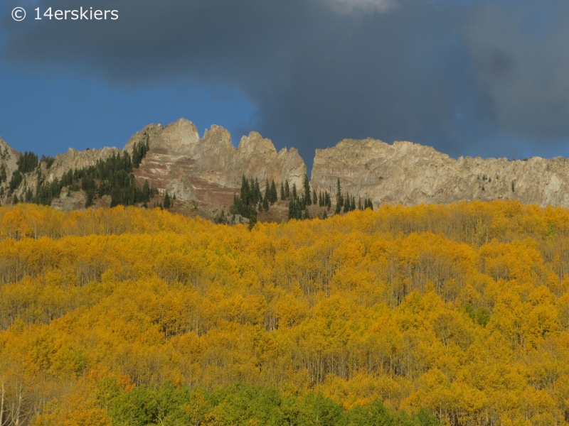 Dark Canyon hike in fall near Crested Butte, CO