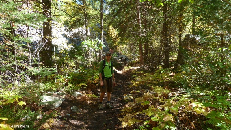 Dark Canyon hike in fall near Crested Butte, CO