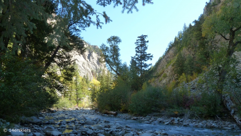 Dark Canyon hike in fall near Crested Butte, CO