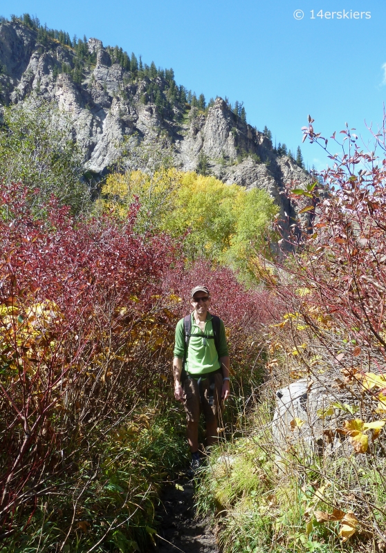 Dark Canyon hike in fall near Crested Butte, CO