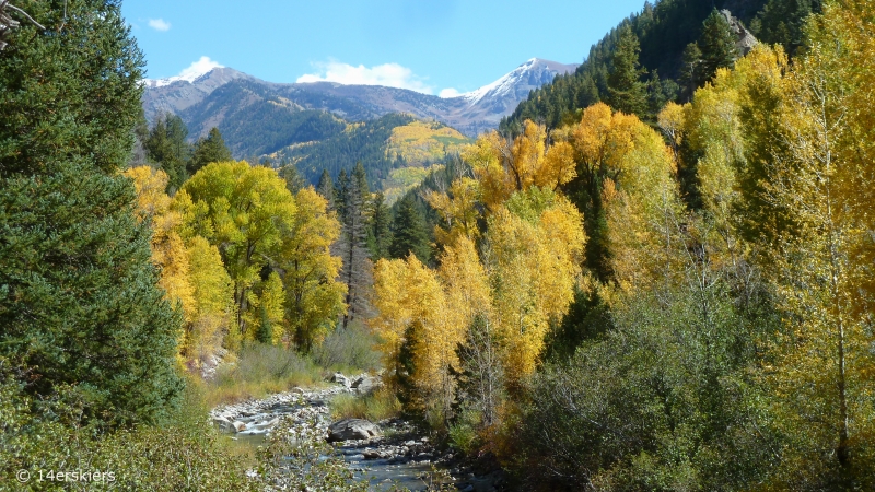 Dark Canyon hike in fall near Crested Butte, CO