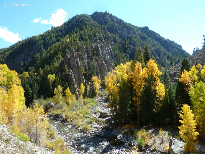 Dark Canyon hike in fall near Crested Butte, CO