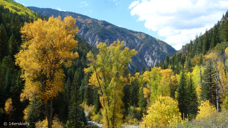 Dark Canyon hike in fall near Crested Butte, CO