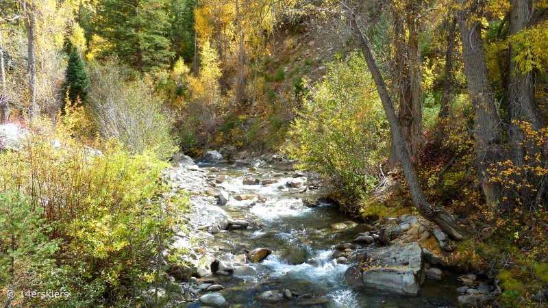 Dark Canyon hike in fall near Crested Butte, CO