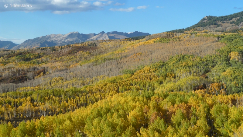 Dark Canyon hike in fall near Crested Butte, CO