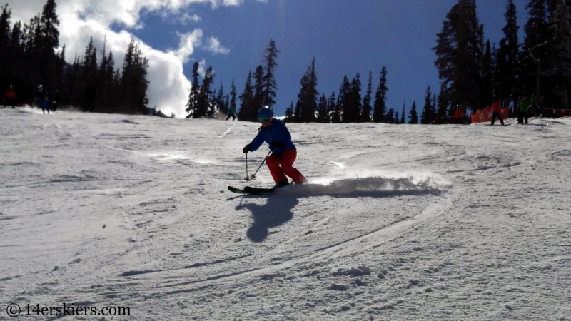 Skiing at Arapahoe Basin.