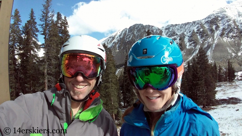 Skiing at Arapahoe Basin.